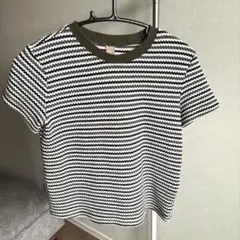 ボーダー　半袖トップス