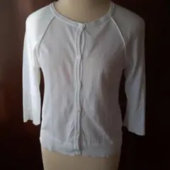 日本製　カーディガン 薄手 前開きボタン レディース