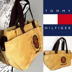 TOMMY HILFIGER ロゴ エンブレム デザイン 刺繍 ショルダーバッグ
