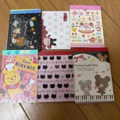 平成レトロ　キャラクター メモ帳 6冊セット