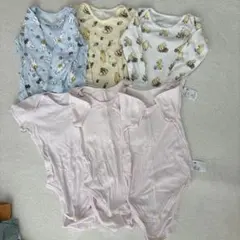 ユニクロ 長袖ロンパース 90cm ベビー服 プーさん　ミッフィ