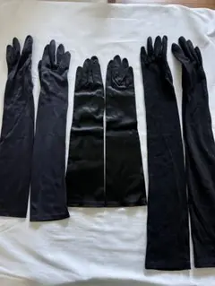 黒いロンググローブ3セット