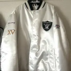 メンズ　スタジャン　レイダース　2XL シルバー