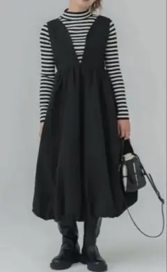 coca ワンピース　バルーン　L ブラック