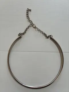 シルバーチョーカー ネックレス シンプルデザイン