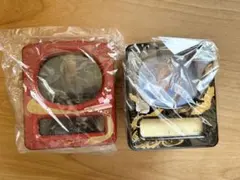 雛祭り　端午の節句　雛人形　兜　赤と黒 オルゴール　2点セット