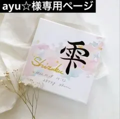ayu☆様専用ページ オプション 水彩画キャンバス命名書