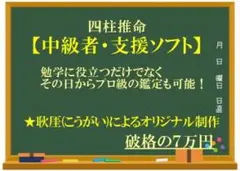四柱推命【中級者・支援ソフト】