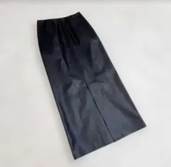 BLENHEIM ブレンヘイム　エコレザータイトロングスカート　フェイクレザー