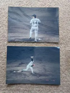 オールスター1999年 黒木投手の生写真２枚セット 甲子園