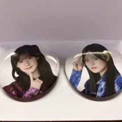 사쿠라자카46 쿠지 캔 배지 이시모리 리나 · 아사이 코이노미