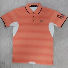 le coq sportif ゴルフポロシャツ M オレンジ