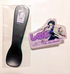 胡蝶しのぶ 鬼滅の刃 お名前バッジ ＆ スプーン セット