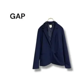 【ギャップ】テーラードジャケット　カジュアル　シンプル　紺　サイズ12