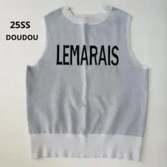 美品 DOUDOU ドゥドゥ LEMARAISジャガードニットタンクのサムネイル