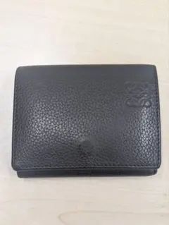 【正規品】LOEWE トライフォールド ウォレット三つ折り財布 ロエベ ブラック
