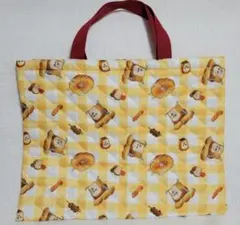 【新品】パンどろぼう　レッスンバッグ　キルティングバッグ
