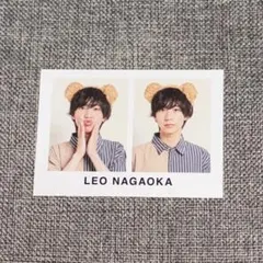 クマ耳 カチューシャ 厚紙 永岡蓮王 ⇔伊藤篤志 証明写真風カード　Winkup