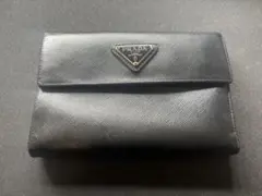 PRADA プラダ 三つ折り財布 サフィアーノレザー ブラック 正規品のサムネイル