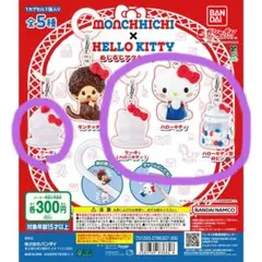 モンチッチ×ハローキティ めじるしアクセサリー　４点セット ガチャ①