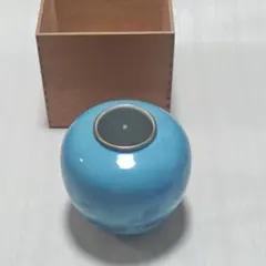深川製磁　壺　花器　木箱付き