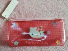 新品未使用　ハローキティ　クリアポーチ　ペンケース　1997　平成レトロ