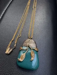 Vintage BALENCIAGA Stone Necklace Goldのサムネイル