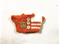 【匿名配送】新品未使用 ぬい服 15cm ラブブ セーター オレンジ 橙