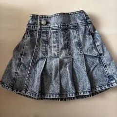 110-120cm デニムプリーツスカートのサムネイル