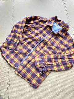 グローバルワークチェック柄シャツ120-130