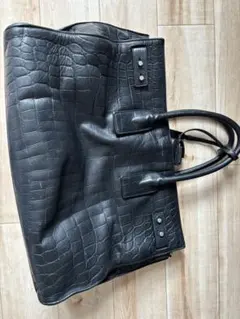 SAINT LAURENT サンローラン クロコ型押しトートバッグ ビジネスのサムネイル