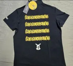 PEARLY GATES新品 ポケモンピカチュウ 天竺半袖モックネックカットソー