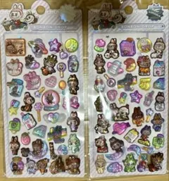 ボンボンドロップ ウォーター 水 ぷくぷく 3D ラブブ labubu シール