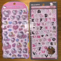 【正規品】ボンボンドロップシール　もじ　ハローキティ　クール　コットンパフィ