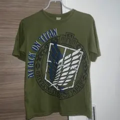 進撃の巨人 調査兵団 USJ Tシャツ S 緑