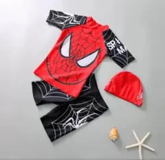 スパイダーマン　キッズ用　水着2XL