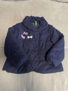 グローバルワーク 中綿コート ネイビー XL (120-130cm)