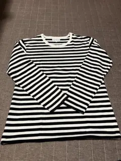 Agnès b. 長袖Tシャツ T3 白黒ストライプ