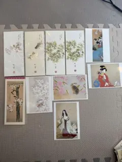 上村松園 素描一筆箋 ポストカード セット