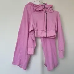 ZARA ピンク フード付きセットアップ