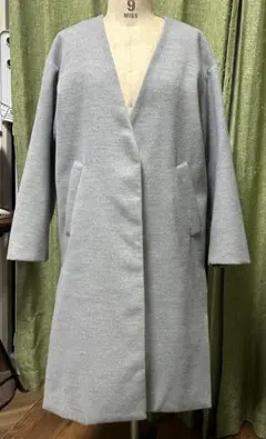 earth music&ecology グレー ロングコート