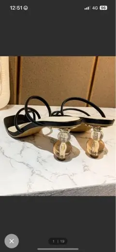 お値下げクリアボールヒール