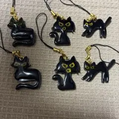 レジン♡ハロウィン♡黒猫のチャームセット　小さなおまけ付き