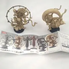 海洋堂 miniQ ミニチュアキューブ005 風神 雷神 - メルカリ