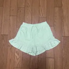 zara kids レースフリルショートパンツ