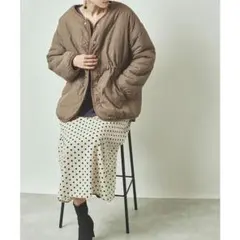 titivate キルトリバーシブルボアコート レディース アウター　ブラウン