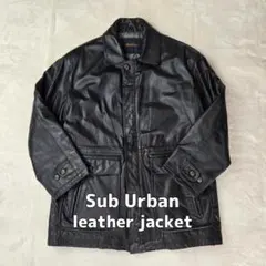 【牛革】Sub Urban レザージャケット キルティングライナー Mのサムネイル