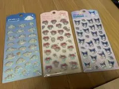 シナモロール マイメロディ クロミ ぷくっとシール３枚セット