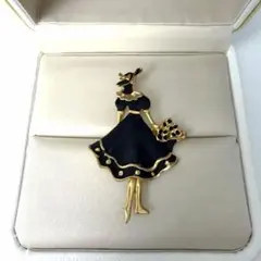 レトロ　1950年代風 エレガント ヴィンテージジュエリー　ブローチ