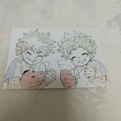 いずく　かつき　複製原画ポストカード 僕のヒーローアカデミア ヒロアカ　特典